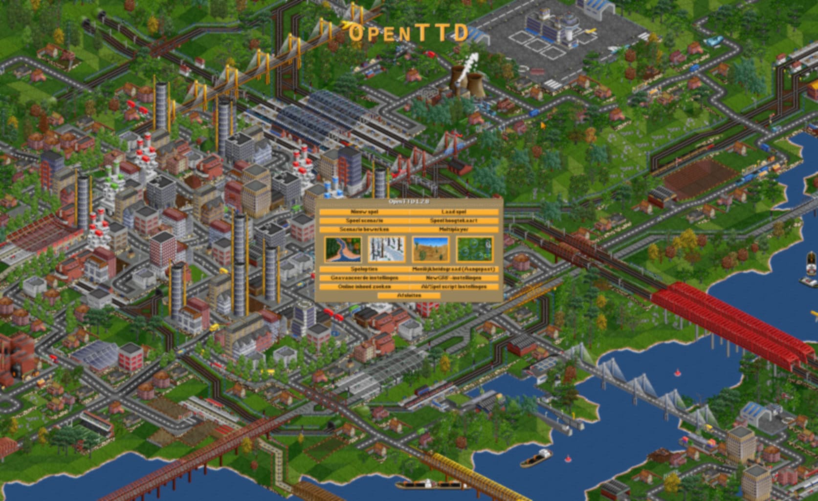 OpenTTD – A Classic Transport tycoon Builder